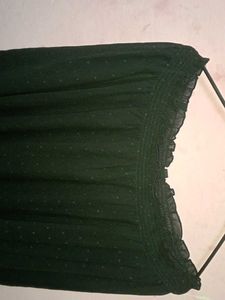 Off Shoulder Black Top