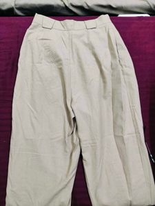 Nude Coloured Straight Pants
