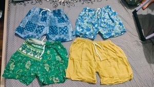Patterned Shorts - 4 Pack