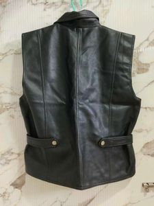 Leather Vest with Zippers