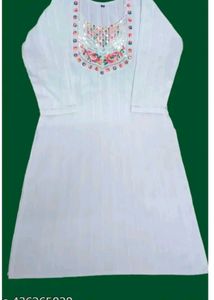Embroidered Kurti Top( Size L)
