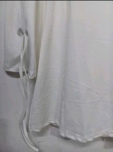 White Long Sleeve Mini Dress