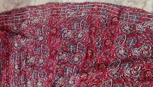 Red Printed Cotton Dress