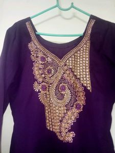 Elegant Purple Ethnic suit💜