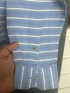 UCB KIDS WHITE STRIPED FORMAL SHIRT-size XL