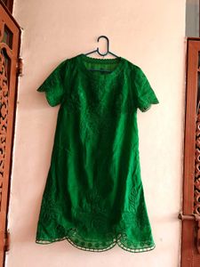 Elegant Green Cutout Dress