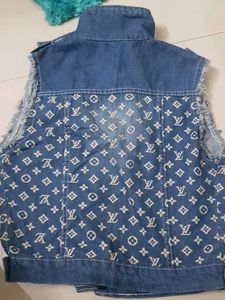 Sleeveless Denim Jacket