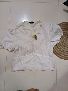 White Crop Top
