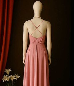 Elegant Pink Maxi Dress