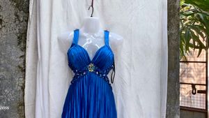 I. Elegant Blue Maxi Dress