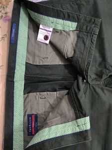 Olive Green Straight Leg Pants