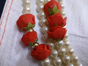 Pearl &amp; Rose Garland Set🌹
