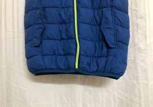 Ovs Blue Sleeveless Puffer Jacket