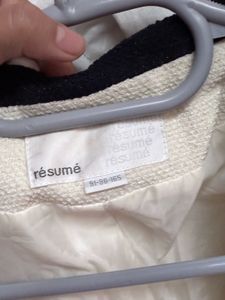Vintage Cream &amp; Black Trim Blazer