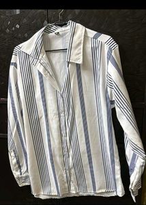 Striped Button-Down Shirt