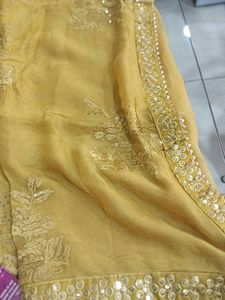 Elegant Mustard Yellow Salwar Kameez Set