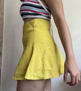 Yellow Mini Skirt