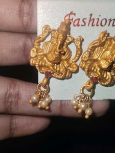 Ganesha Earrings(panchaloham)
