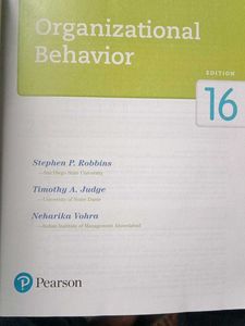 Organizational Behaviour 16 Edition