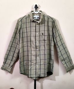 us polo premium mens checked shirt