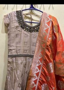 Elegant Anarkali Suit with Dupatta
