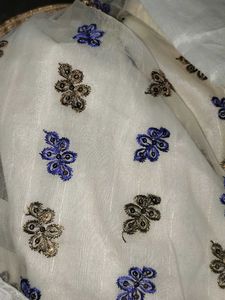 Off White Saree
