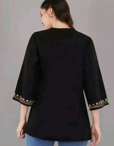 Elegant Embroidered Tunic Top