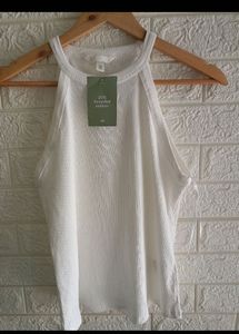 H&amp;m Ribbed Vest Top