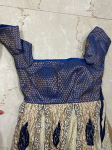 Off Shoulder Long Gown With Duppata