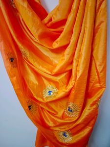 Peacock 🦚 Embroidery Lite Weight Saree