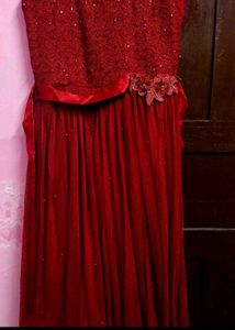 Elegant Maroon Ethnic Gown