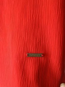 Red Ruffle Sleeve Top