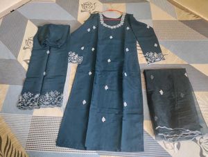 3 Pc Party Wear Suit