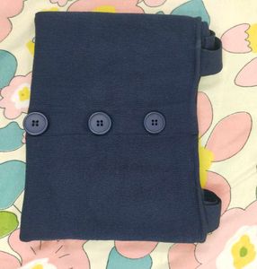 Blue Button-Down Tank Top