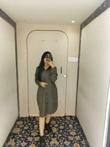 Olive Shirt Dress