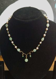 Beaded Green Necklace
