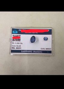 5.290 CTS. Original Blue Sapphire(Neelam/नीलम)