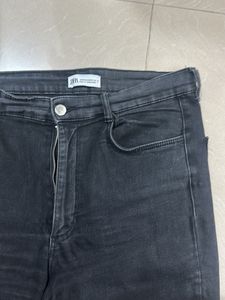 High Waist Stretchable Black Jeans
