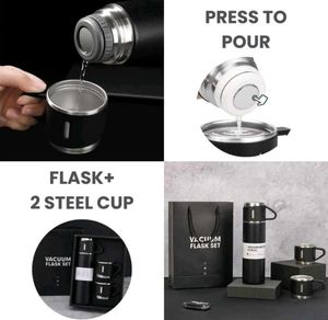 Vacuum Flask Set with Cups