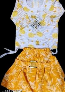 Cute Floral Girls Clothing Set