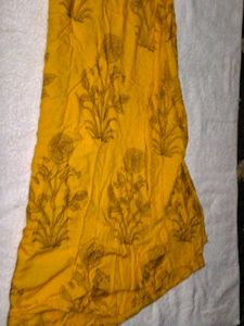 Yellow Floral Print Top