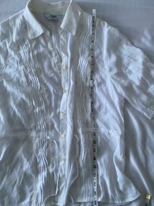 White Pintuck Blouse