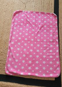 Pink Starry Baby Blanket 100×75 cm