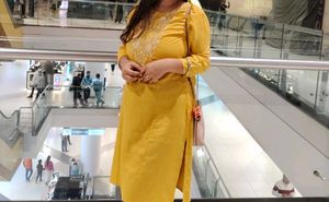 Elegant Yellow Embroidered Kurta