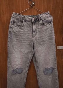 Ripped Gray Jeans