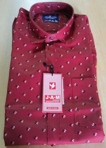 Stylish Maroon Print Shirt