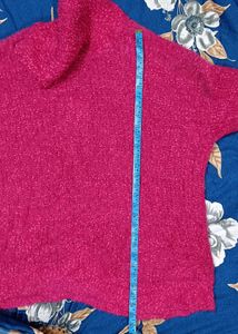 Pink Fluffy Roll Neck Jumper (FIXED PRICE)