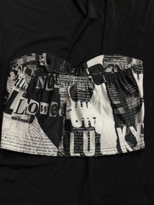 Vintage Graphic Tube Corset