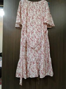 Floral Print Ruffle Dress