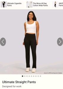 Black Straight Leg Pants by bliss club